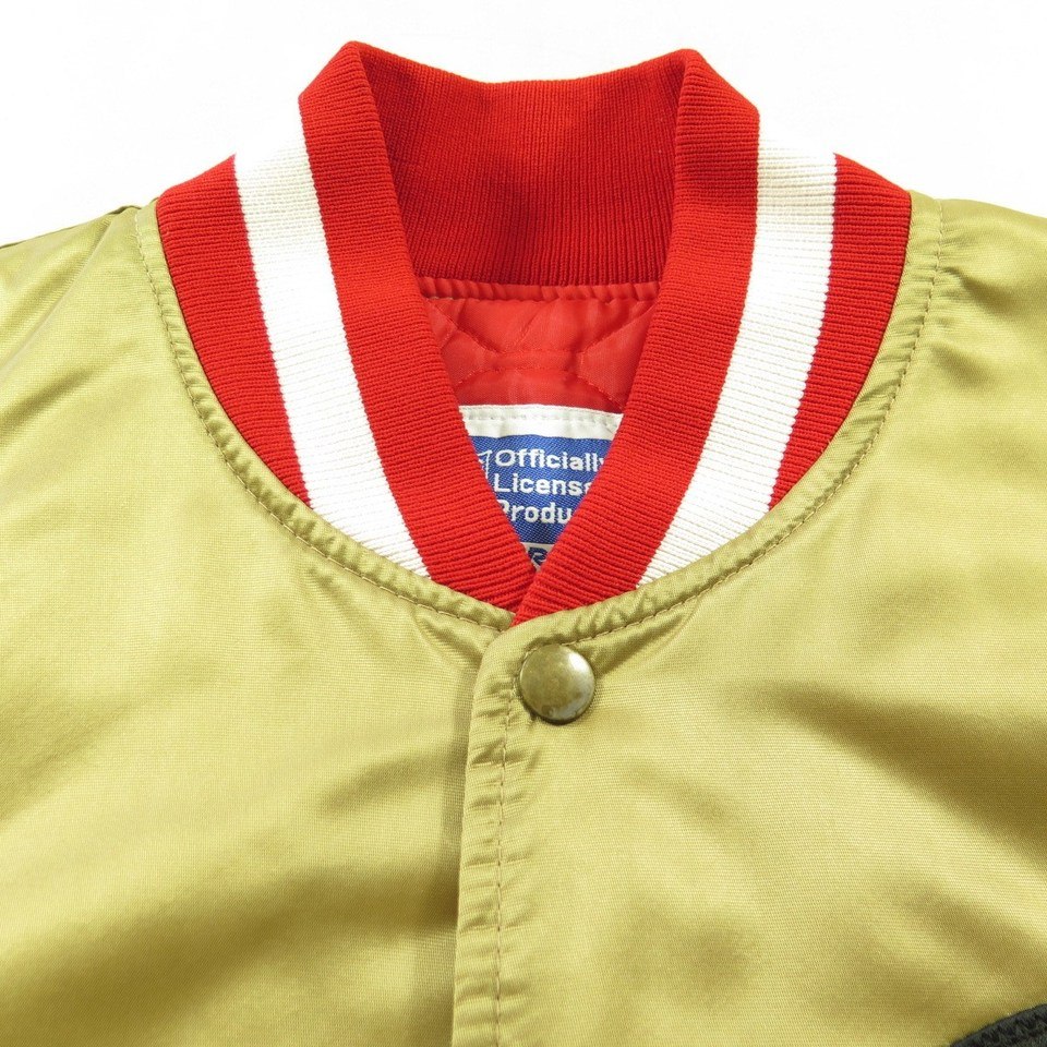 Vintage 80s Starter NFL Football San Francisco 49ers Gold Jacket Mens L ...