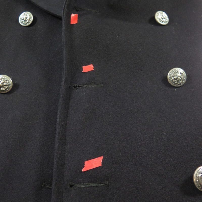 Vintage 50s Navy Peacoat 36 SMALL Aviation Stenciled Naval Clothing ...