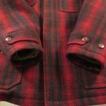 Vintage 40s Woolrich Mackinaw Hunting Jacket 38 Coat Shadow Plaid Wool ...