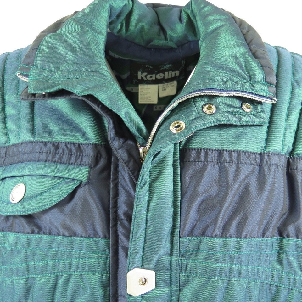 Vintage 80's In Design 2024 Ski Jacket Iridescent Green Medium