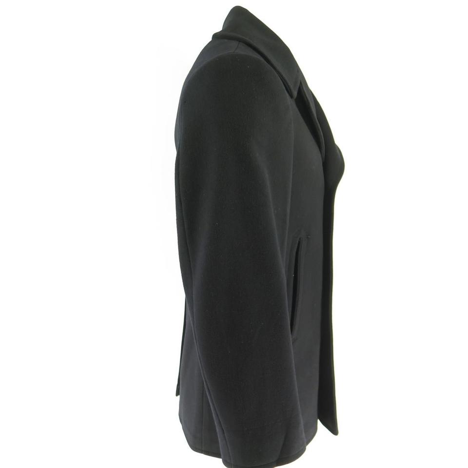 40s　NAVAL CLOTHING FACTORY PEA COAT BLK US Navy Peacoat Naval Clothing Factory Stenciled WW2 – Rare