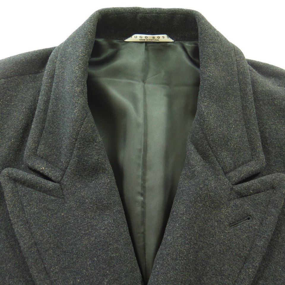 Hugo Boss Soft Wool Double Breasted Overcoat Mens 44 Long New | The ...