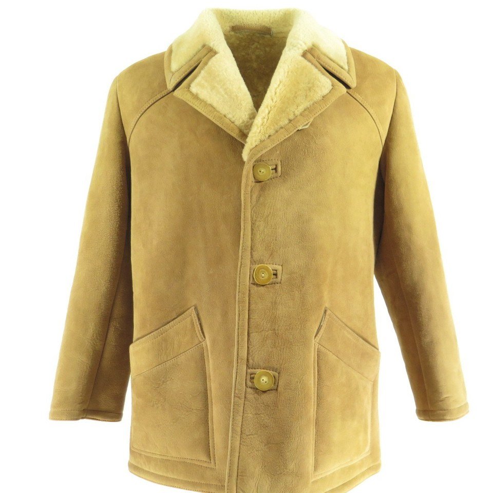 Vtg 80s Sawyer of Napa Sheepskin Shearling Coat Mens 42 | The Clothing ...