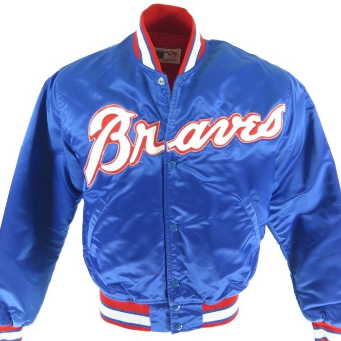 Reload Atlanta Braves Blue Satin Jacket