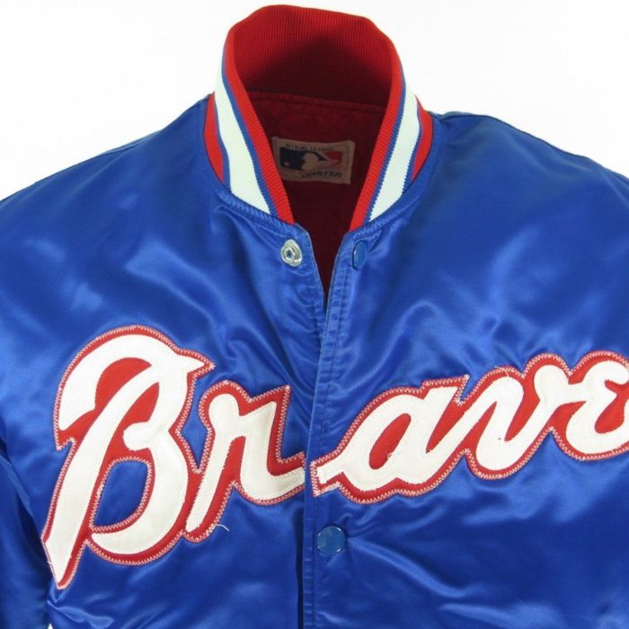 Vintage 1980s Atlanta Braves Starter Satin Jacket Baseball Made in
