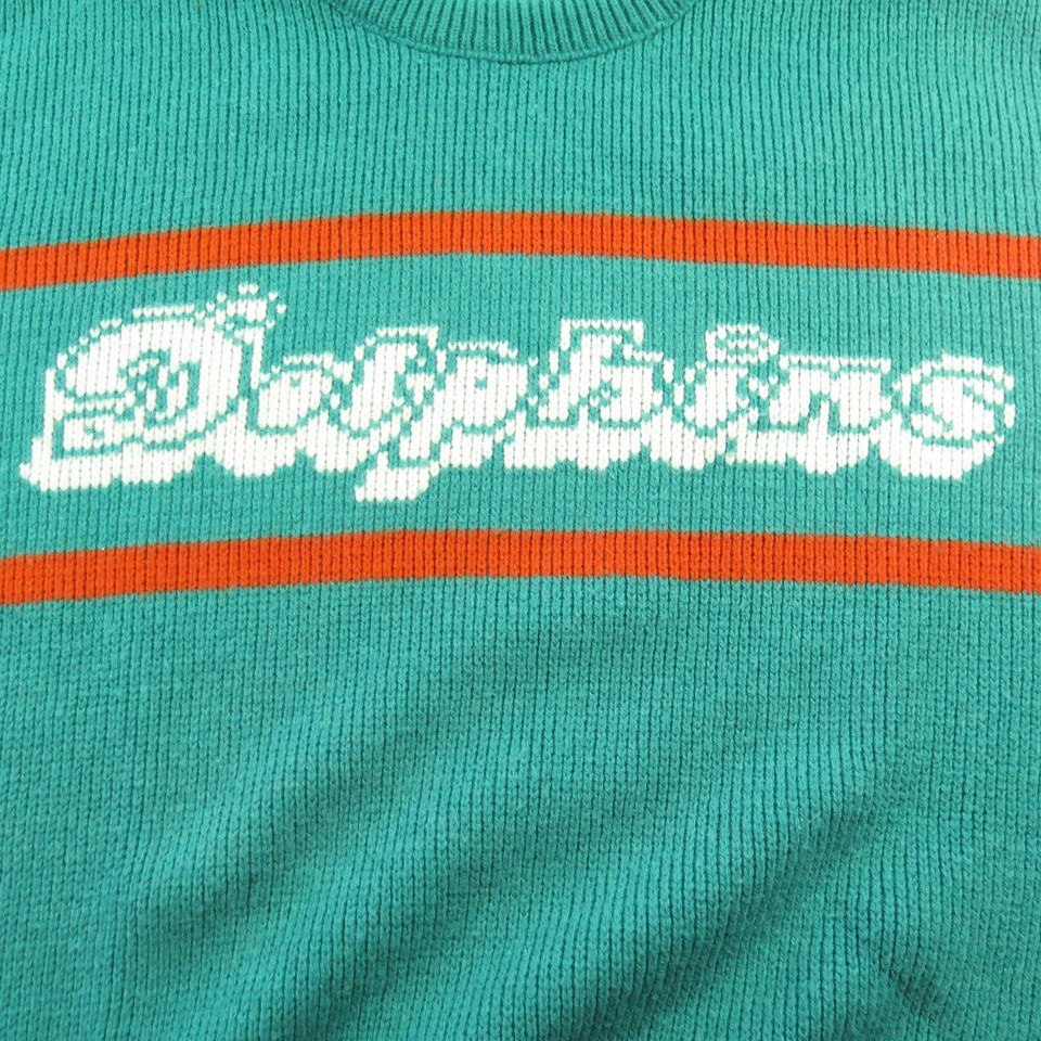 Vintage Lee Sports Miami Dolphins Sweater M – Thrift On Store