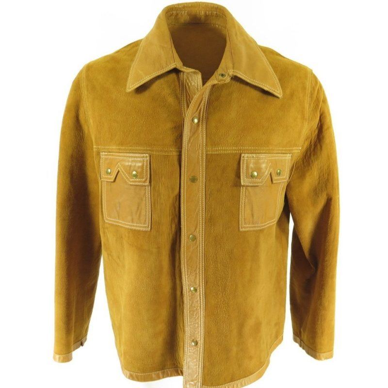 Vintage 70s Western Reversible Suede Leather Shirt Mens 48 Long | The ...