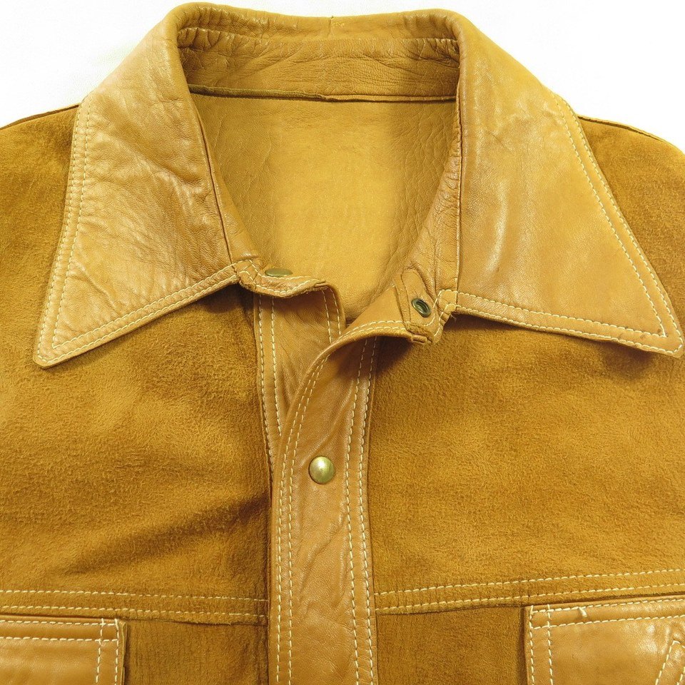 Vintage 70s Western Reversible Suede Leather Shirt Mens 48 Long | The ...