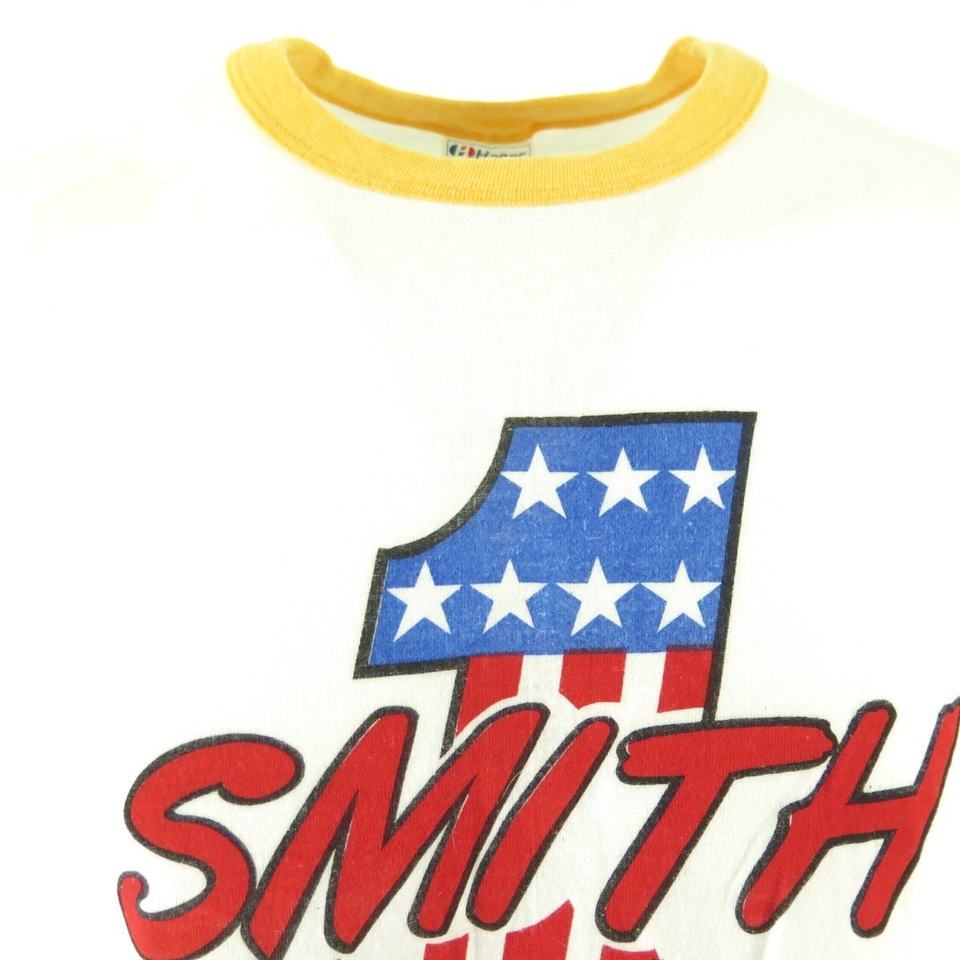 Vintage 80s Number 1 Smith Auto T-shirt XL Racing Deadstock fits