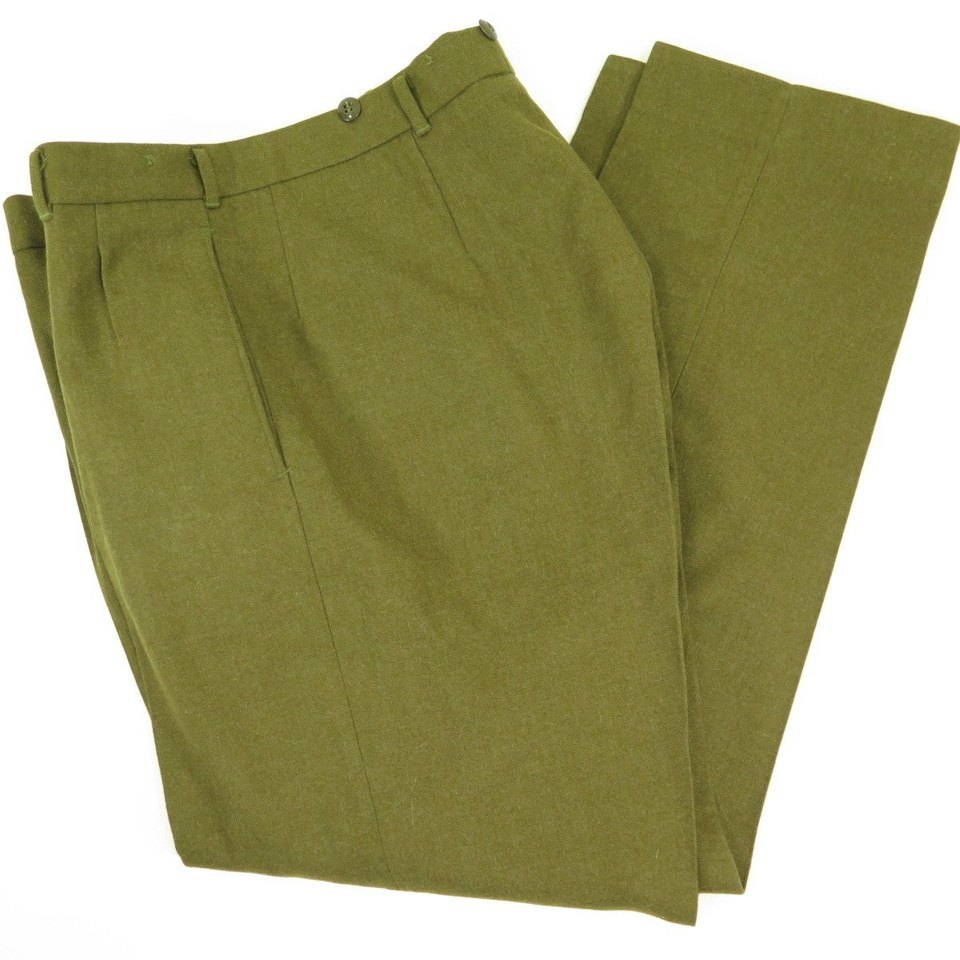 Vintage 60s 1967 Conway Military Trouser Pants 30 x 36 Deadstock