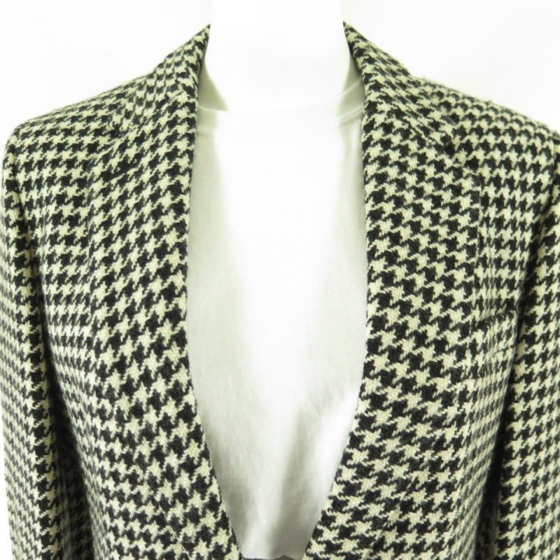 Ralph Lauren Houndstooth Wool Blazer Womens 10 New | The Clothing Vault