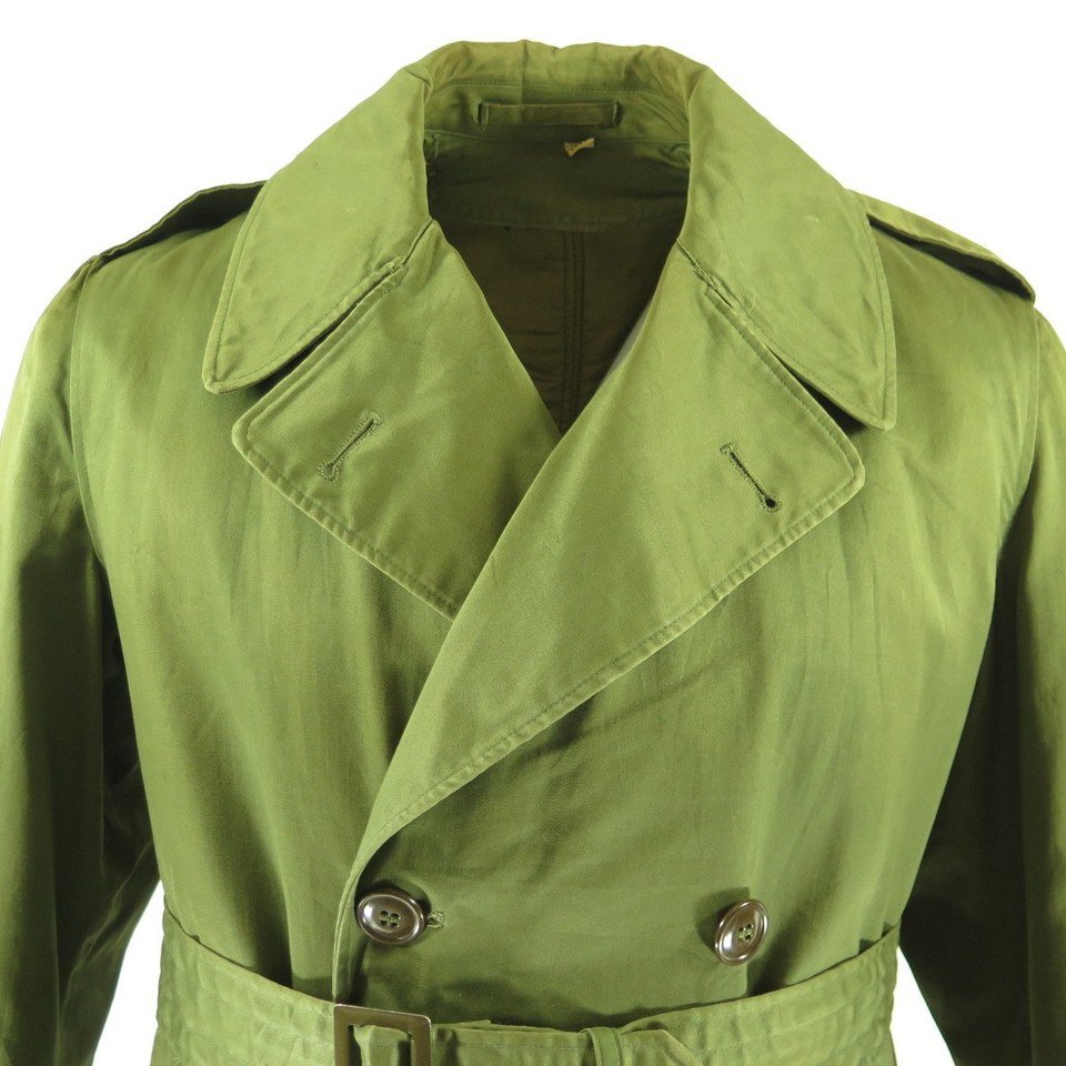 Vintage 50s US Army Overcoat Coat Medium Short Military OG107 Original ...