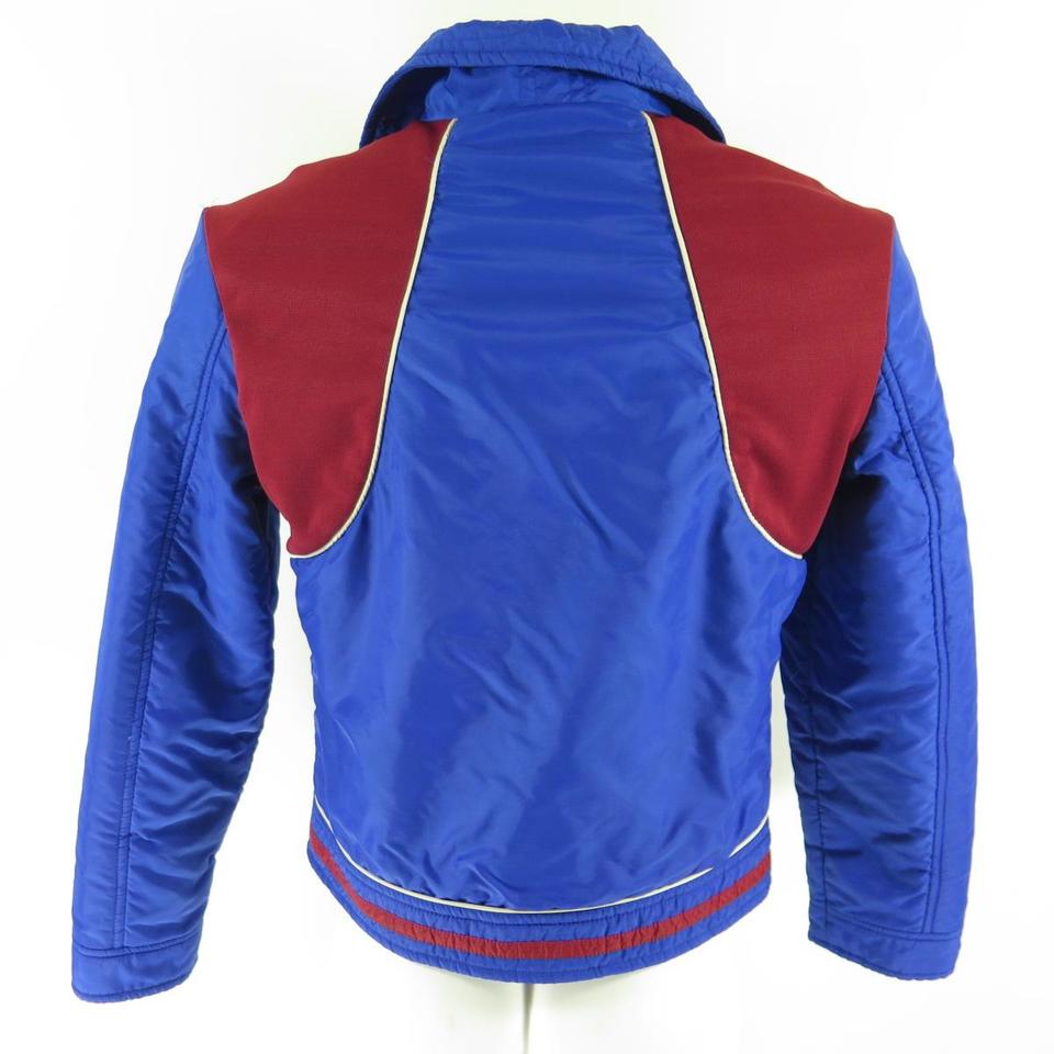Vintage 80s Ossi Ski Jacket Mens L Retro Puffy Puffer Time Machine Blue |  The Clothing Vault