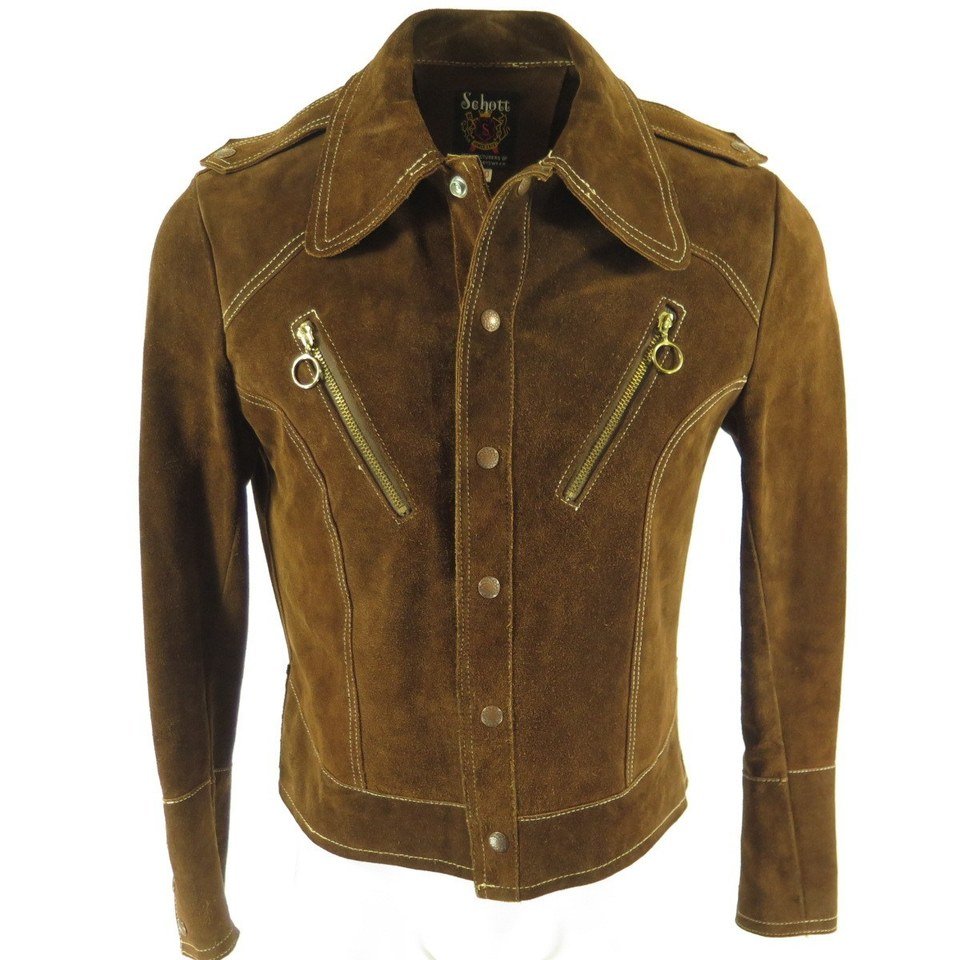 Vintage 70s Schott Meltor Cowhide Jacket Men 40 | The Clothing Vault