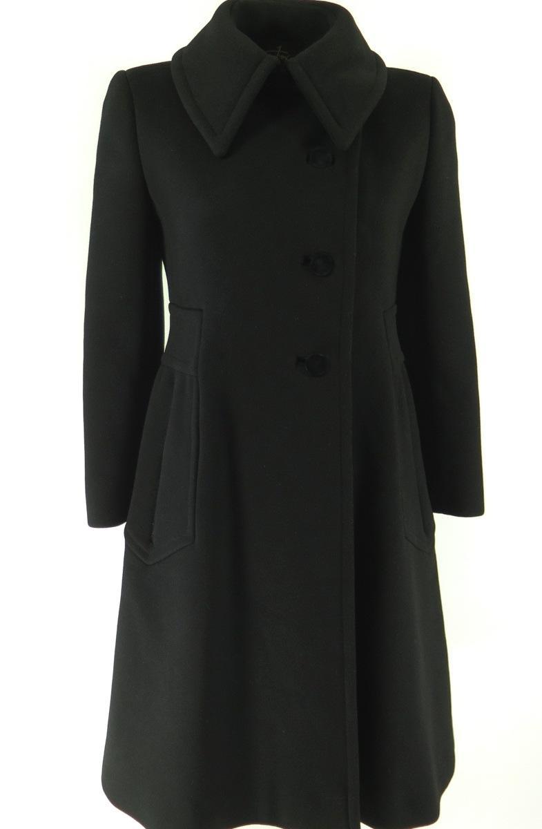 Vintage 60s Heavy Weight Wool Dress Coat Overcoat Womens 2 Seymour Fox ...