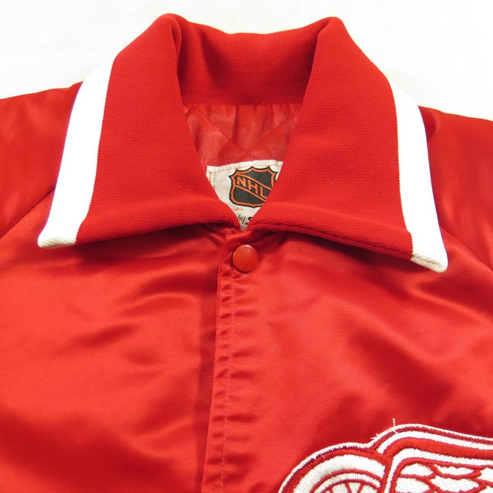 Detroit Red Wings Vintage 80s Starter Satin Bomber Jacket 
