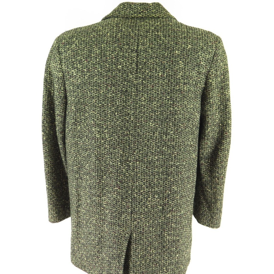 Vintage 50s Car Coat Mens 40 McTavish Tweed Wool Blanket Liner Overcoat ...
