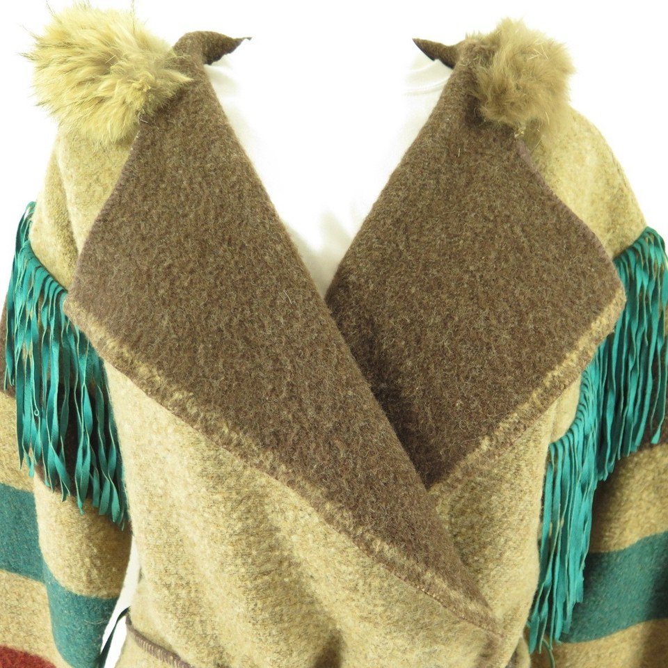 Vintage 90s Wa Kina Point Blanket Coat Womens M Parka Jacket Alaskan