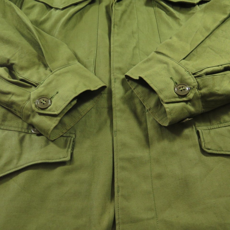 Vintage 40s M-1943 Field Jacket Mens 36 Deadstock WWII Era Military ...
