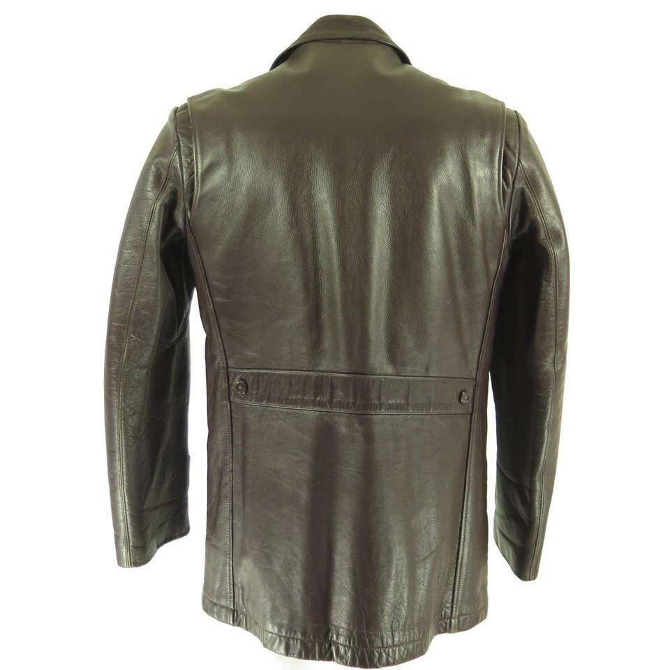 Vintage 50s Leather Jacket 40 or Medium Steerhide Talon Zip | The ...