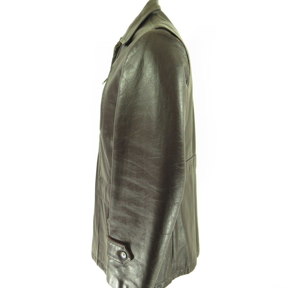Vintage 50s Leather Jacket 40 or Medium Steerhide Talon Zip | The ...
