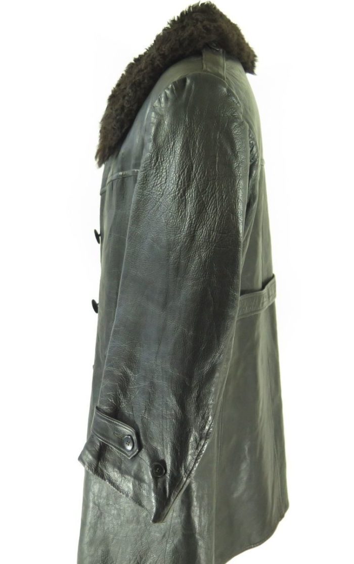 40s-Horsehide-leather-military-swedish-overcoat-H31Z-3