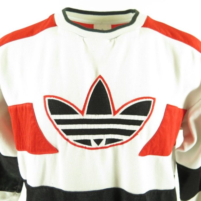 Vintage 80s Adidas Trefoil Run Retro Sweatshirt Patch | The Clothing