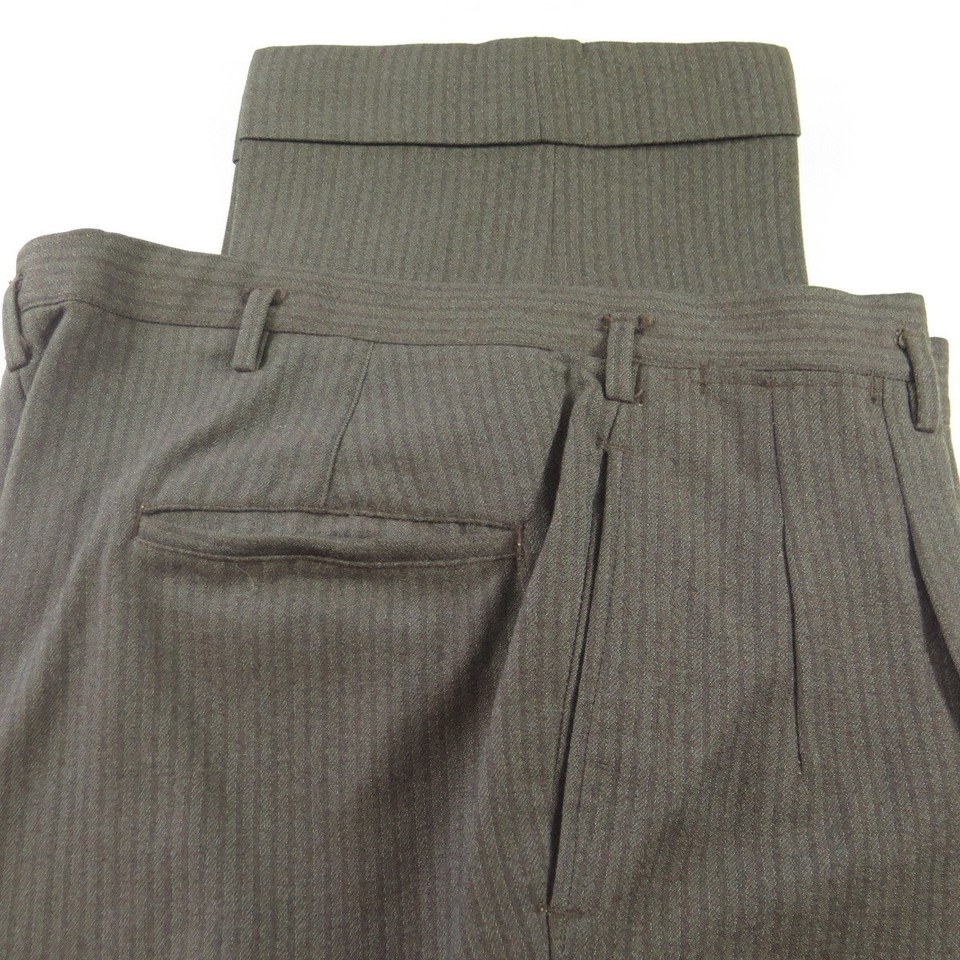 50s gabardine slacks グレー Wool Gabardine Pants - Light Grey – Paul Fredrick