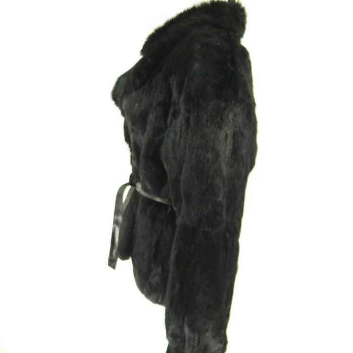 Black-rabbit-fur-overcoat-belted-H30R-3