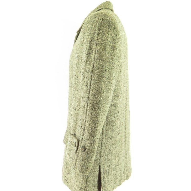 Vintage 50s Wool Car Coat Mens 40 Nubby Fleck Robert Hall Union Made