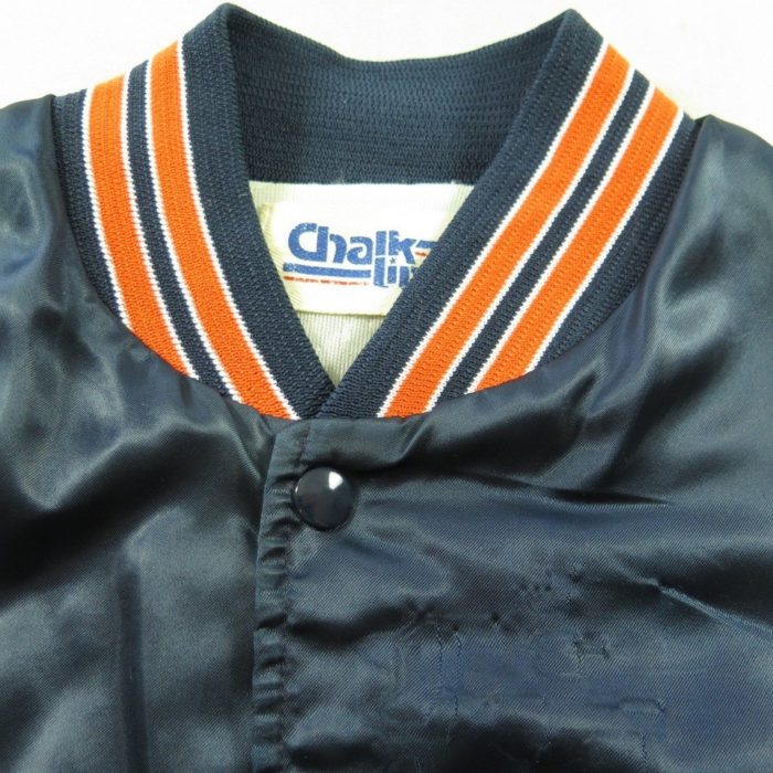 Vintage 80s Fighting Illini Jacket Mens L Chalk Line University ...
