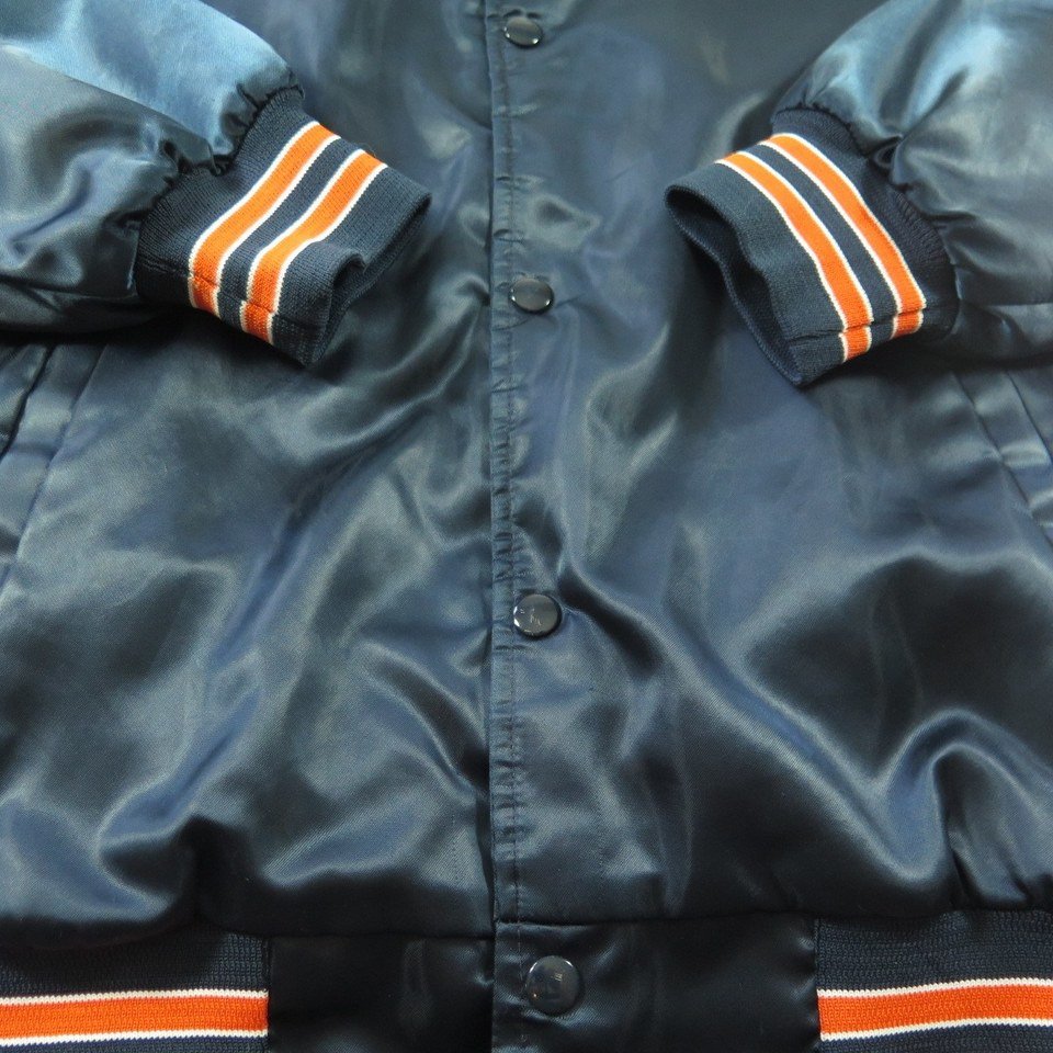 Vintage 80s Fighting Illini Jacket Mens L Chalk Line University ...