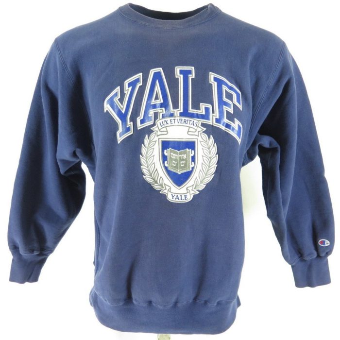 Vintage 80s Yale Sweatshirt Mens XL Champion Reverse Weave Crest