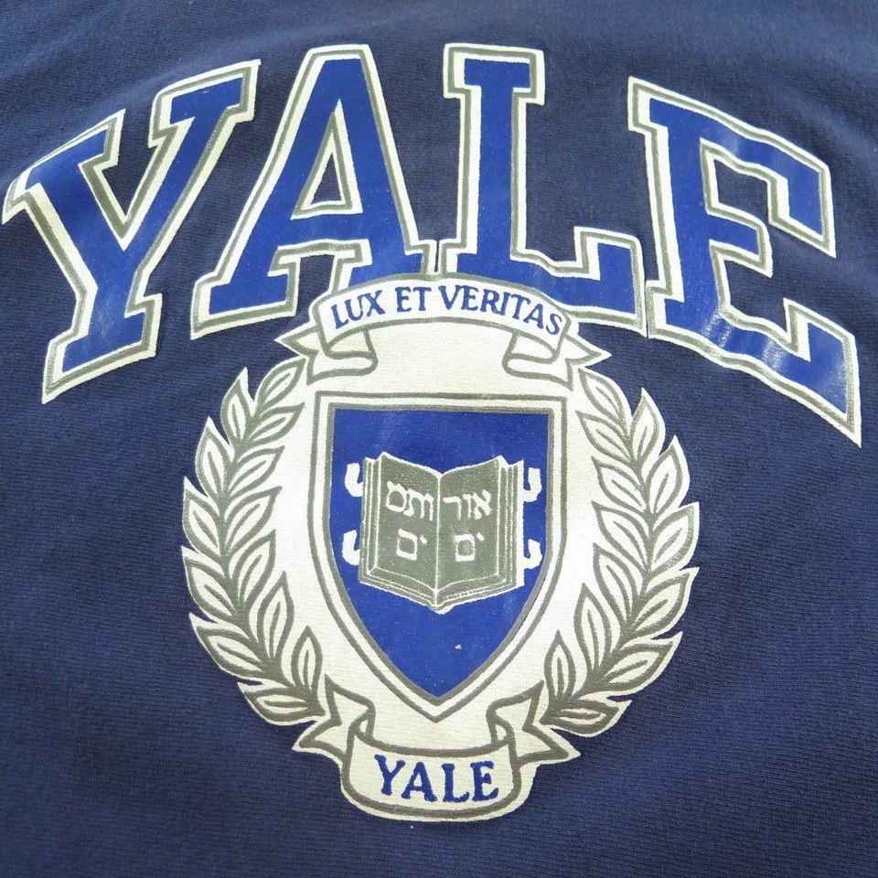 Vintage 80s Yale Sweatshirt Mens XL Champion Reverse Weave Crest 