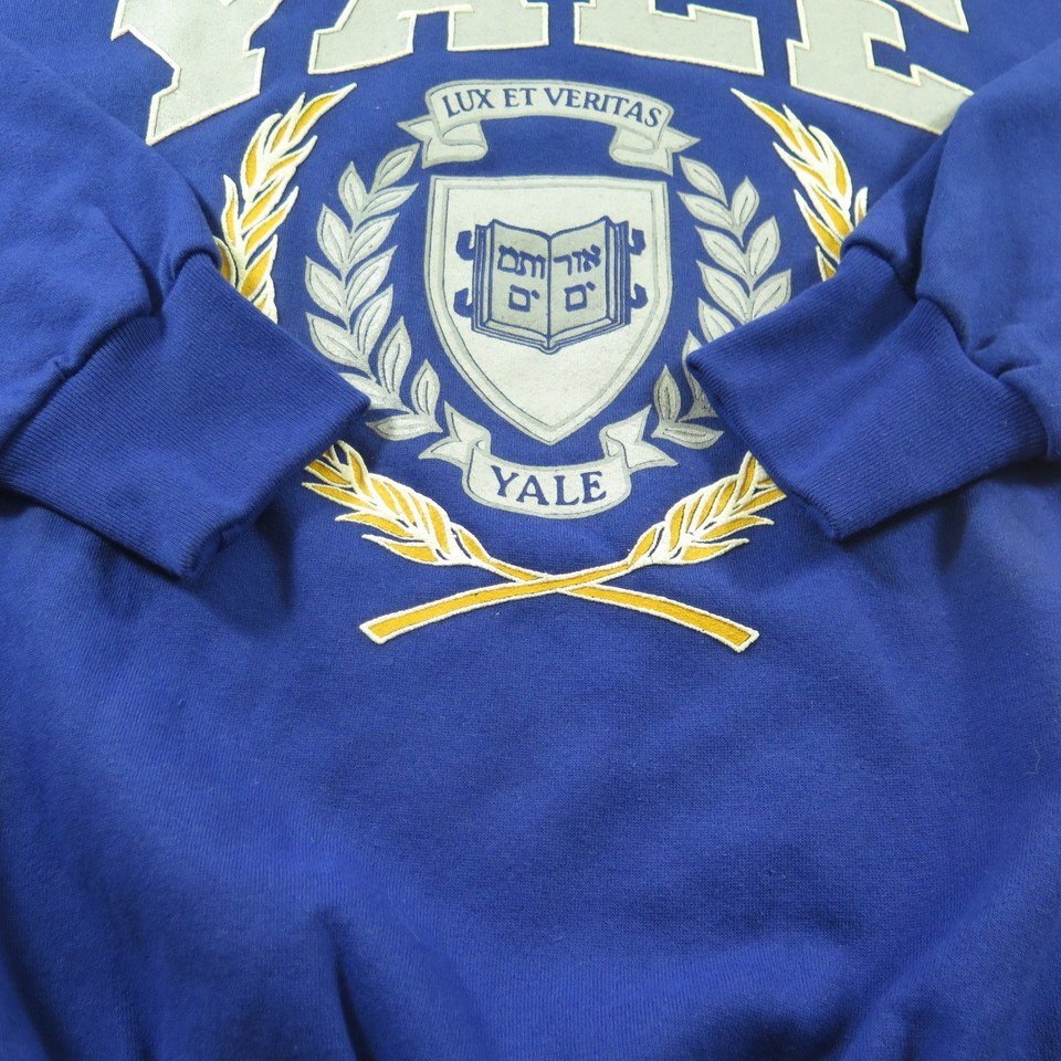 Vintage 80s Champion Yale Sweatshirt Mens L Blue Crest USA Vintage 80s Champion Yale Sweatshirt Mens L Blue Crest USA