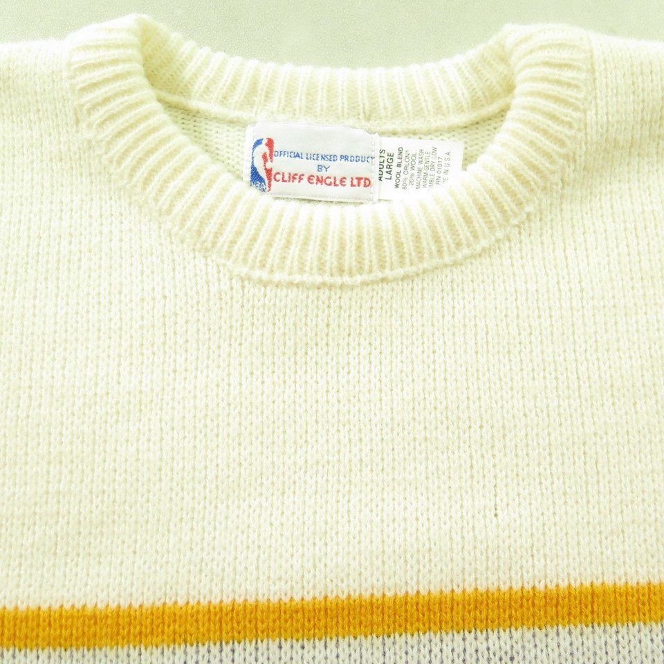 Vintage 80s Los Angeles Lakers Sweater Mens L Deadstock Basketball ...