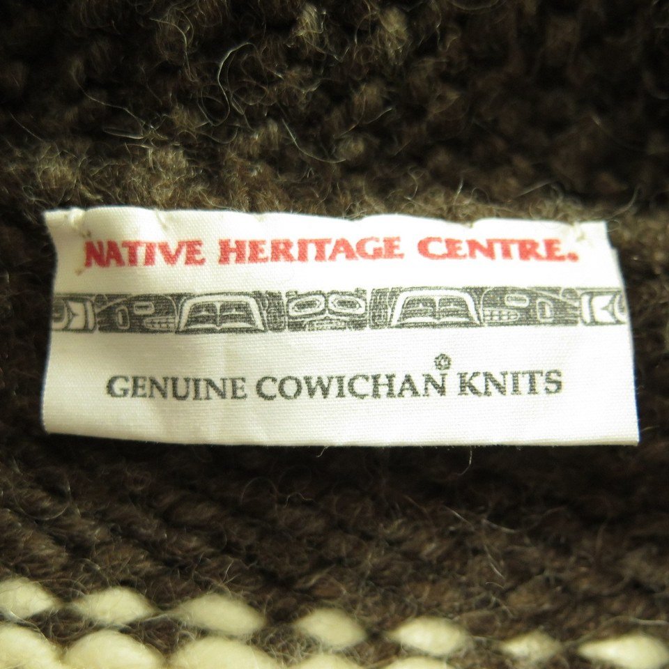 Vintage 80s Cowichan Sweater Mens S Wool Native Canadian Genuine ...