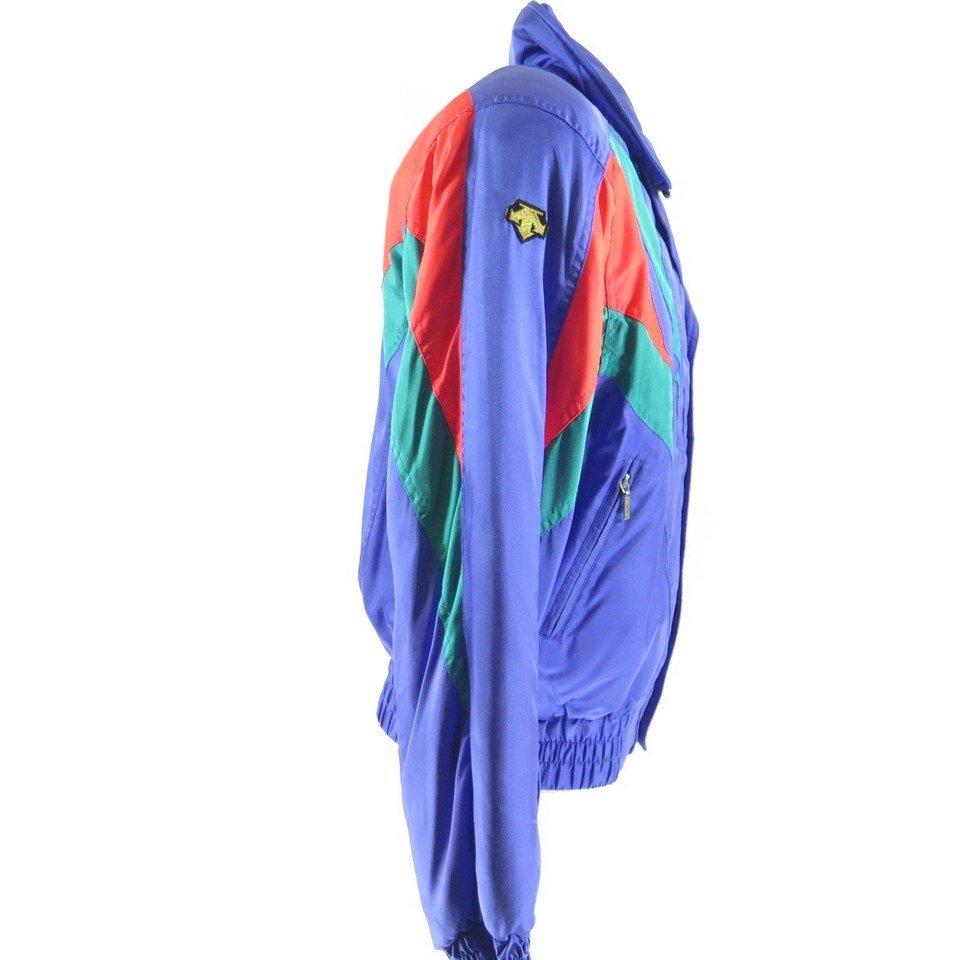 Vintage 80s Descente Ski Jacket Mens L Puffy Retro Time Machine Entrant ...