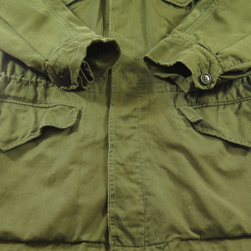 Vintage 40s WWII M-1943 Field Jacket Mens 34 Short US Military OG ...