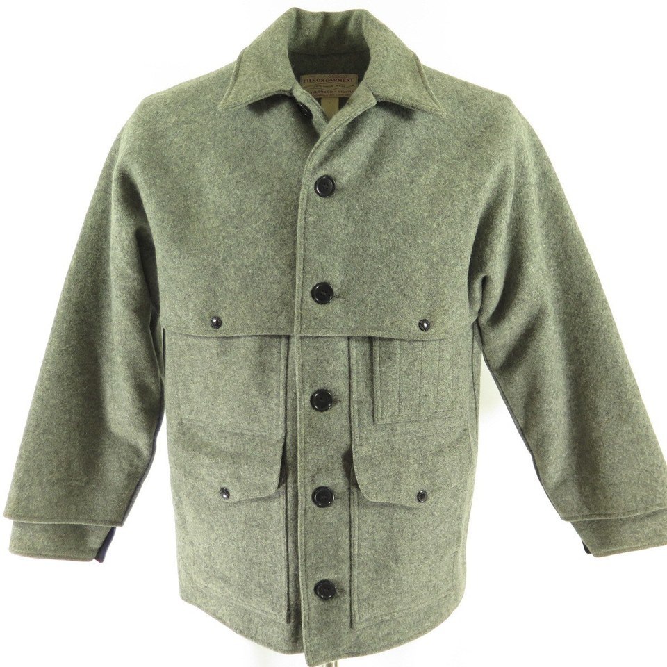 Vintage CC Filson Double Mackinaw Jacket 42 Cruiser Wool Hunting Coat ...