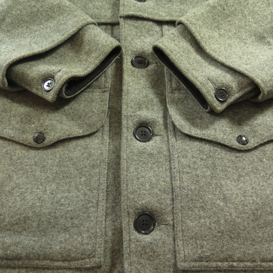 Vintage CC Filson Double Mackinaw Jacket 42 Cruiser Wool Hunting Coat ...