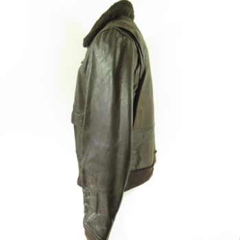 Vintage 70s Leather G1 Jacket 46 XL or Large Goatskin Bomber Flight ...