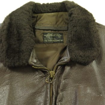Vintage 70s Leather G1 Jacket 46 XL or Large Goatskin Bomber Flight ...