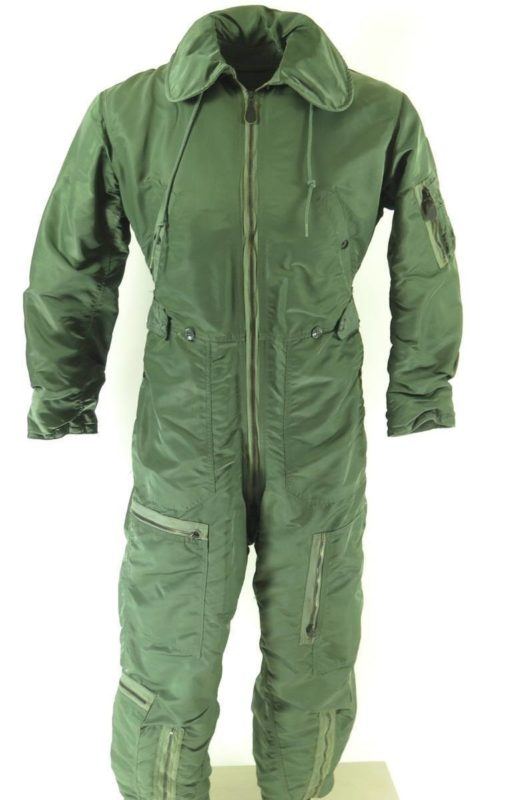 Vintage 60s CWU-1/P Flight Suit Coveralls Mens L USAF Air Force Sage ...