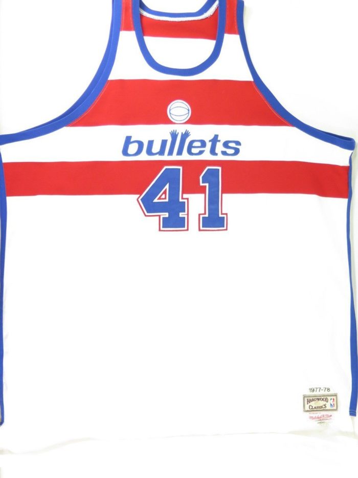 Vintage 80s Mitchell Ness Bullets Shirt Tank Top 60 Basketball Washington