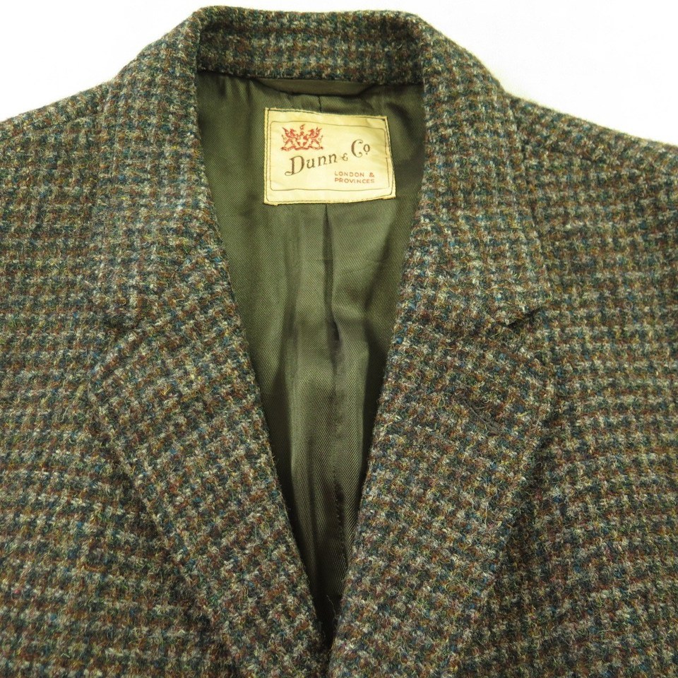 Vintage 60s Harris Tweed Scottish England Wool Sport Coat Jacket
