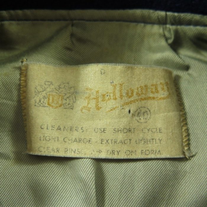 Vintage 60s USAF Letterman Jacket Mens 40 Holloway Wool Leather Patch ...