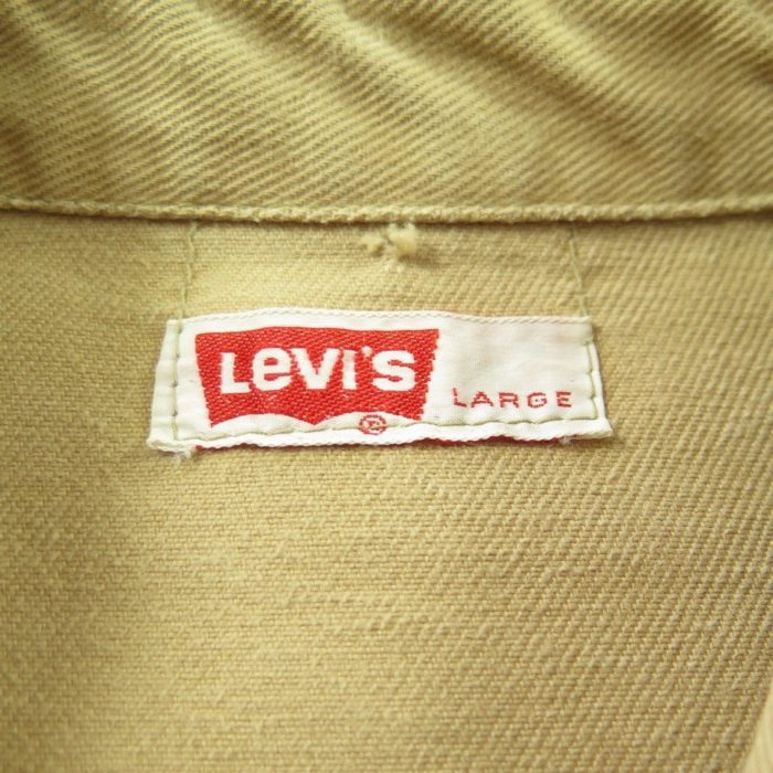 Vintage 70s Levis Big E Classic Shirt Mens Large Brown Denim Cotton | The  Clothing Vault