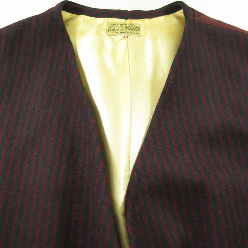 Vintage s Lord Taylor Waistcoat Vest  England Made Stripe
