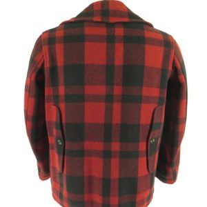 Vintage 30s Malone Buffalo Plaid Hunting Jacket Mens 38 Wool Red Black ...